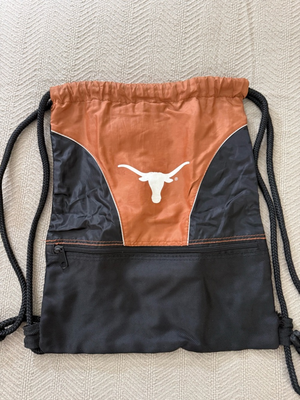 Logo Texas Longhorns Football 12” X 16”Drawstring Cinch Backpack